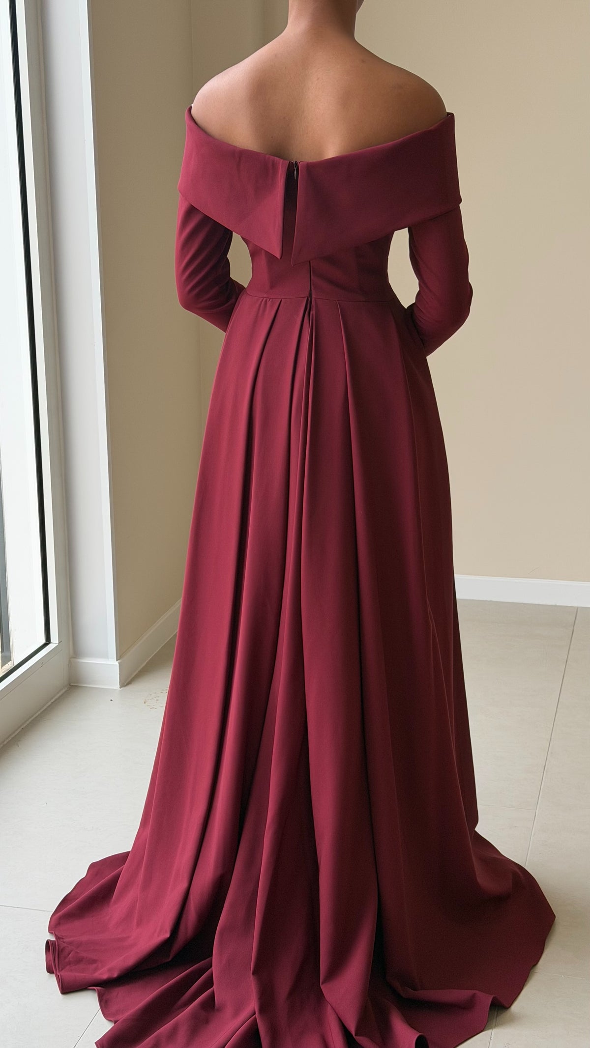 Das Darla Kleid - Bordeaux