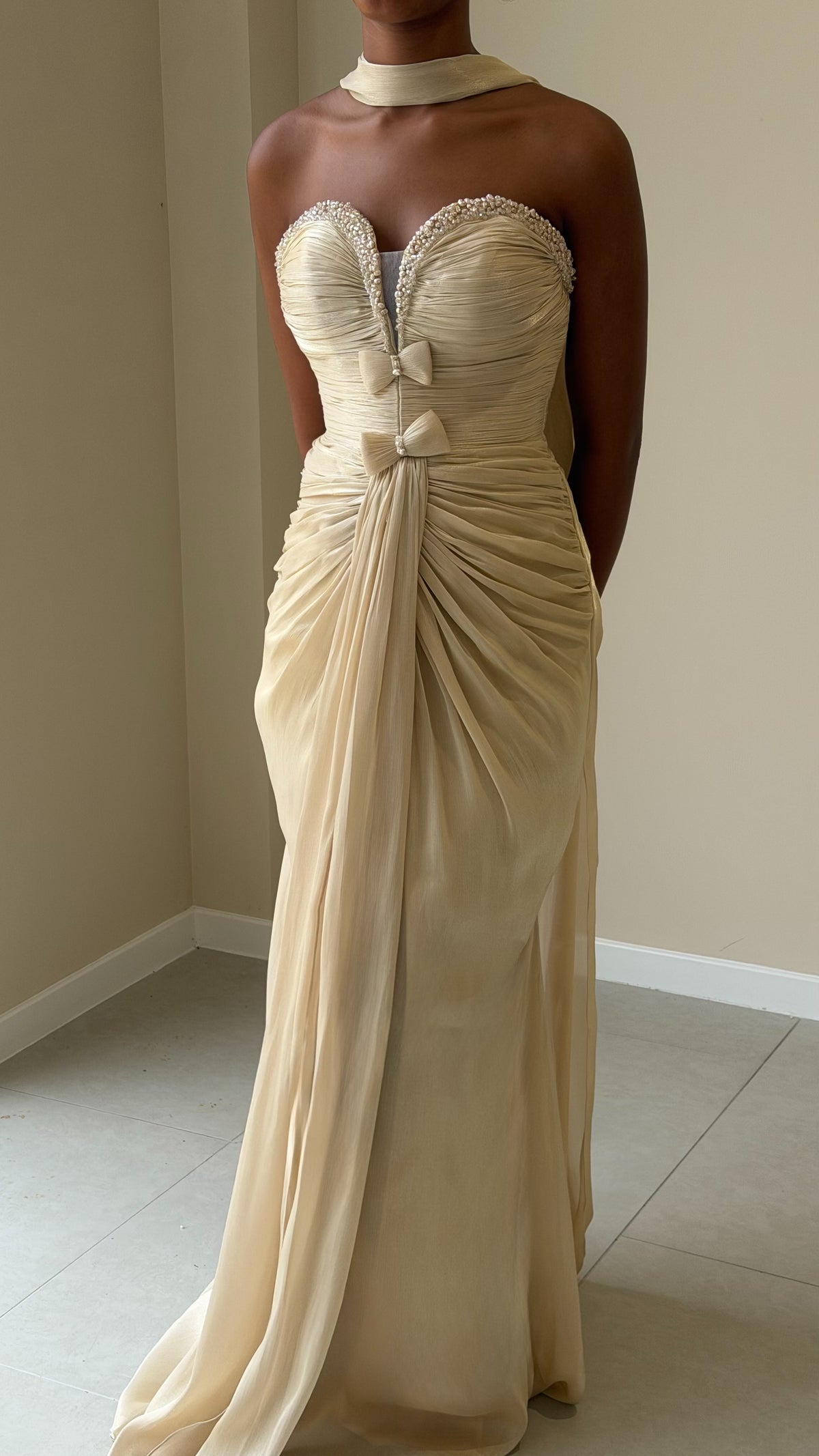 The Uzma Dress - Jaune/Or