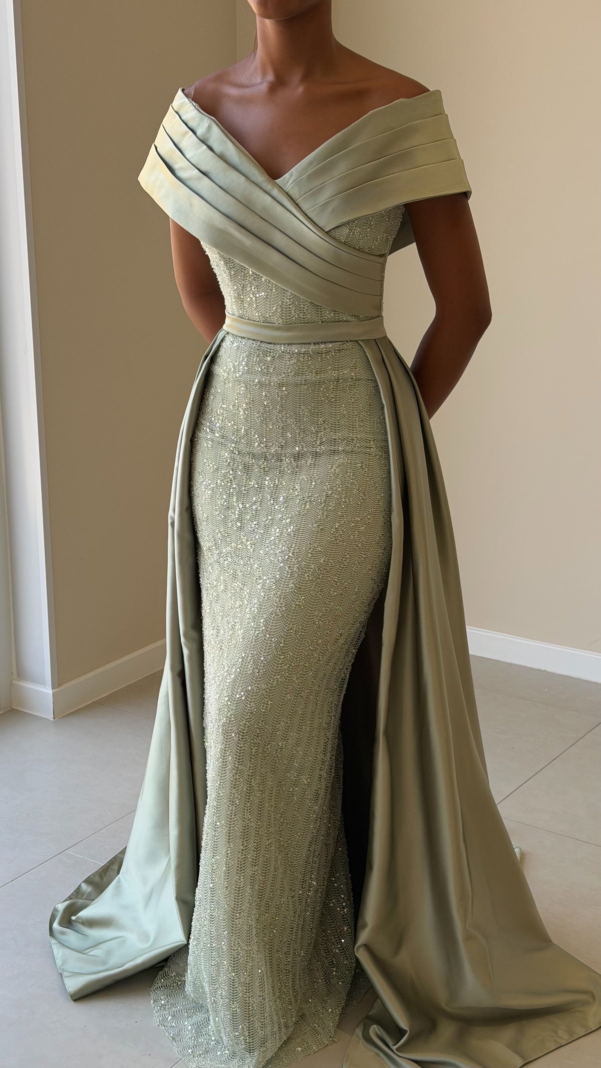 The Zara Dress - Vert sauge