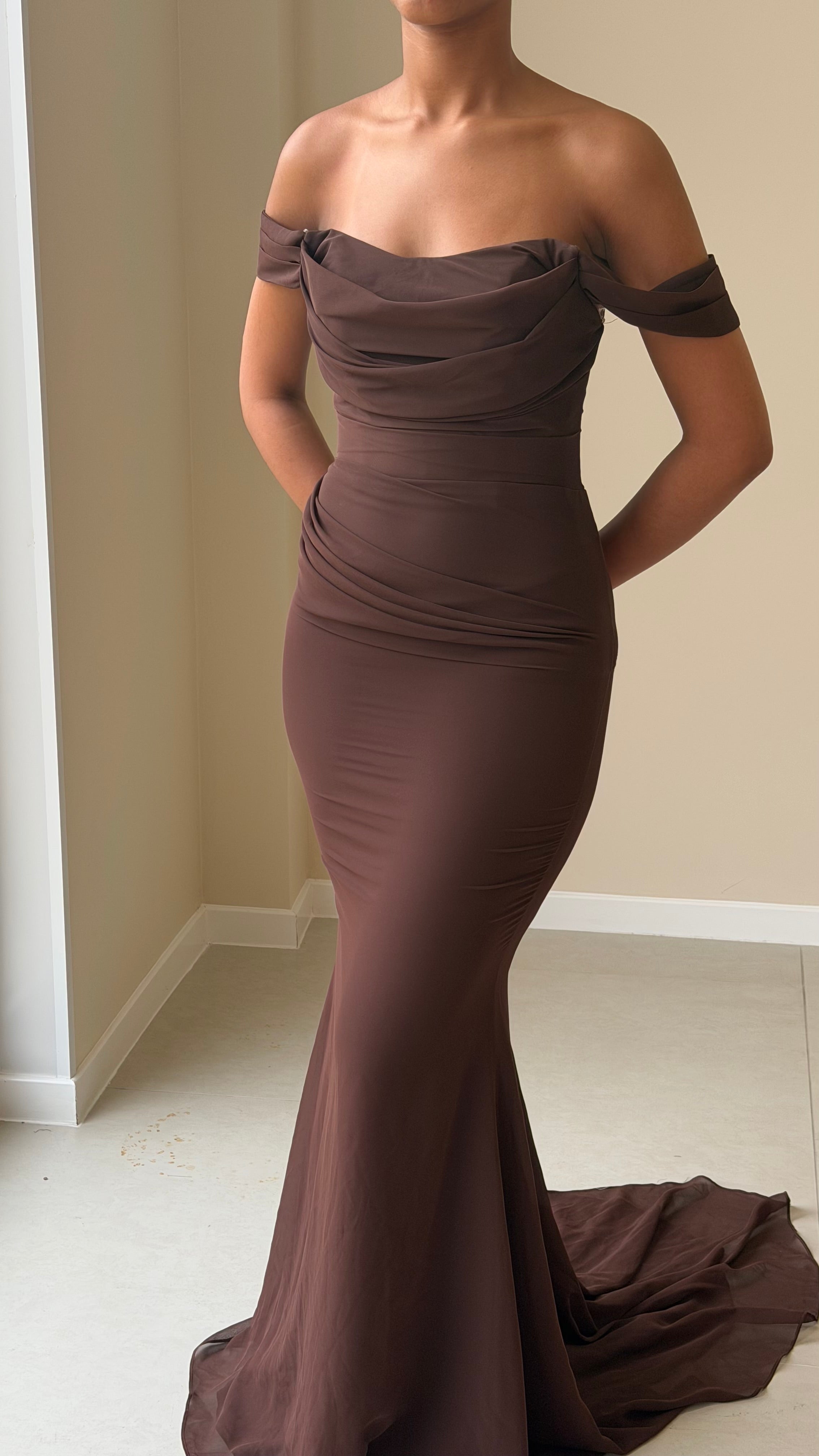 The Angel Dress - Marron