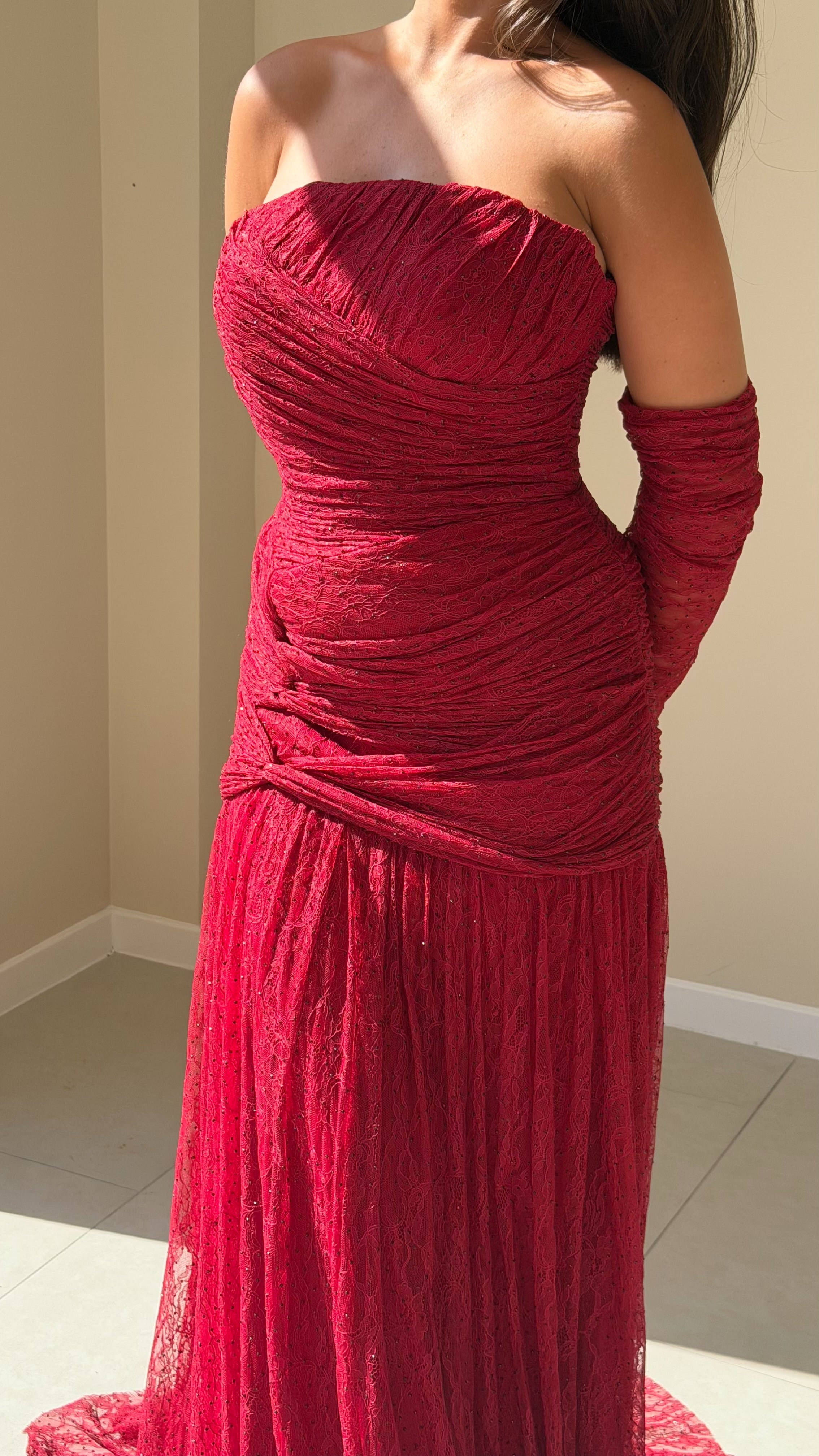 The Rosa Dress - Bordeaux