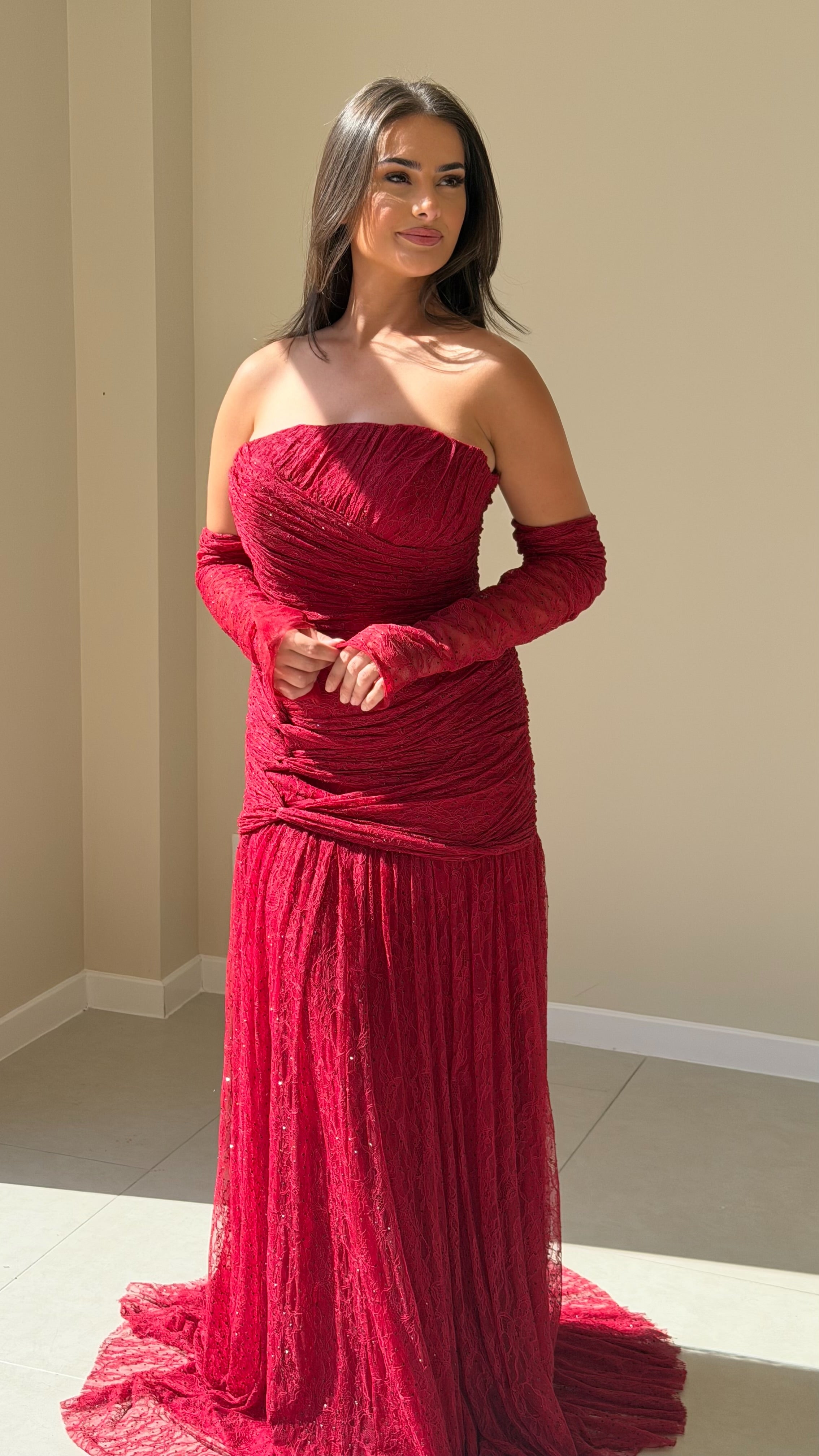 The Rosa Dress - Bordeaux