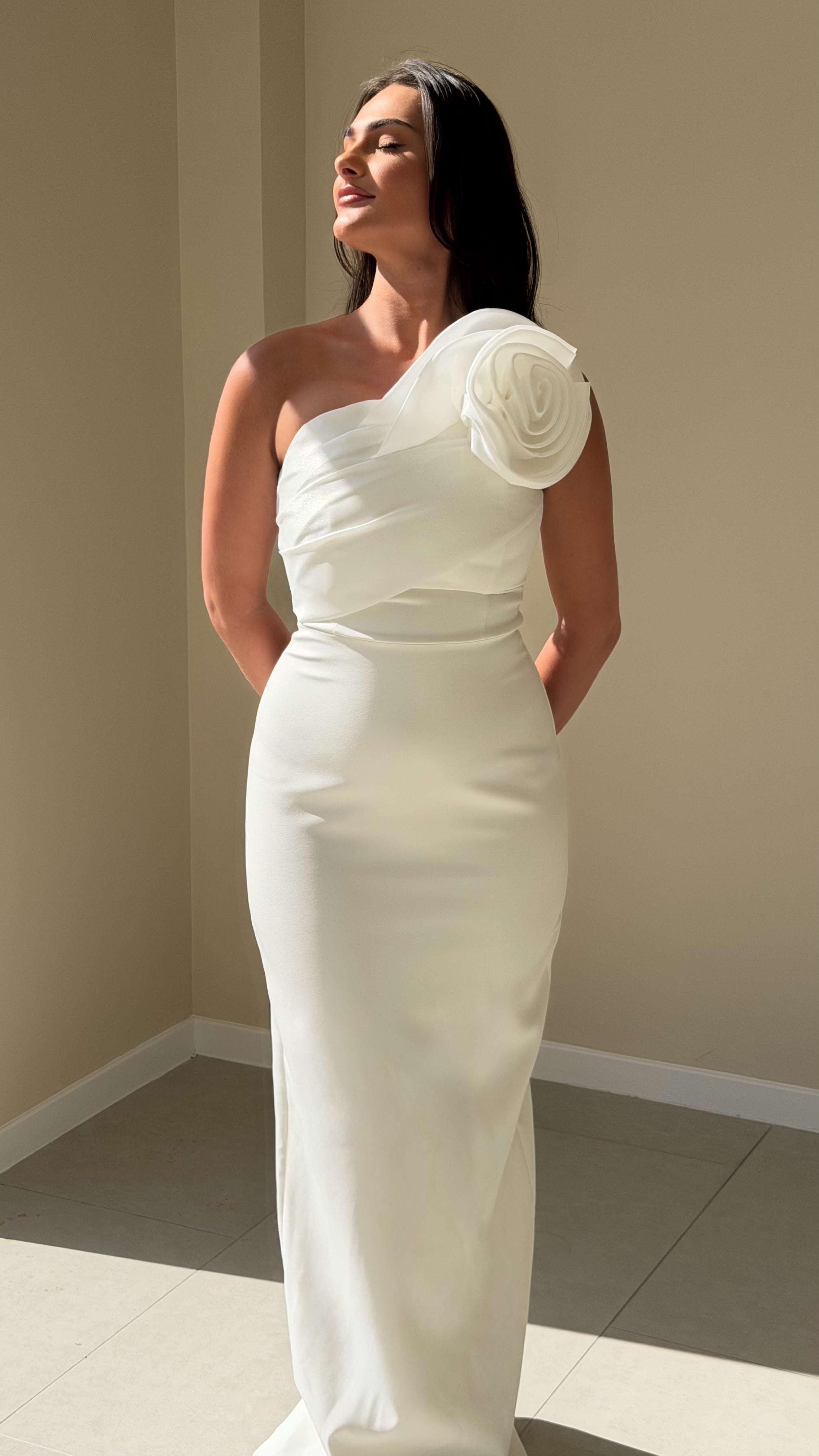The Solina Dress - Blanc