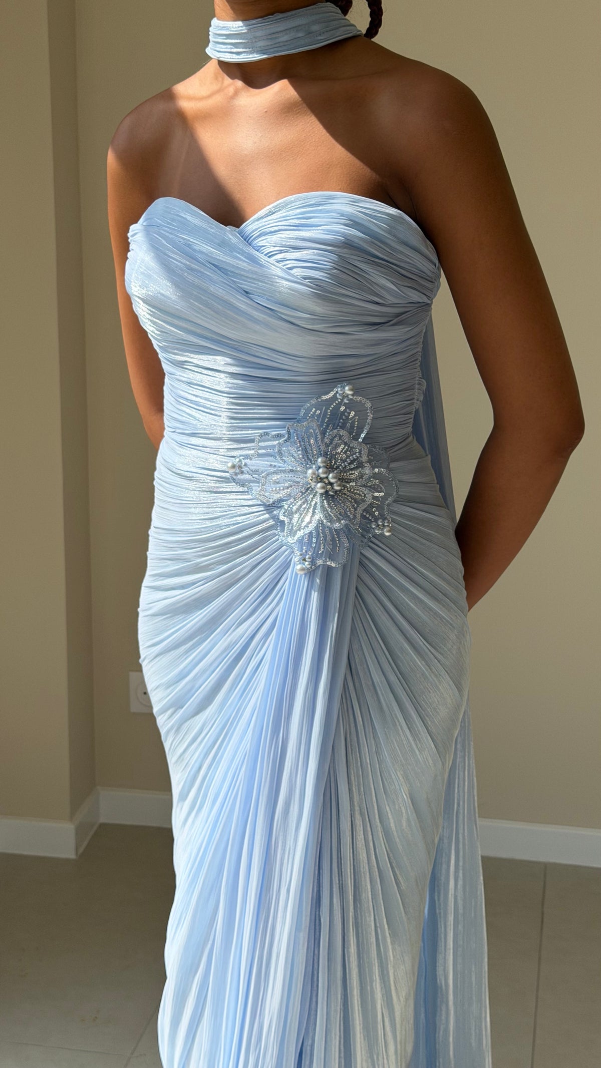The Indila Dress - Bleu