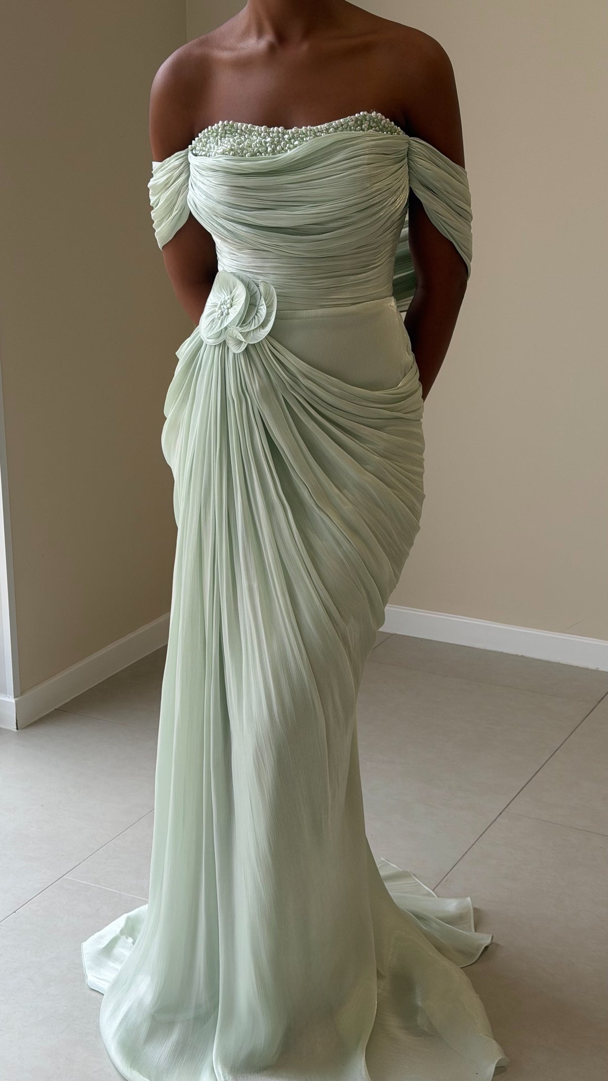 The Erell Dress - Vert sauge