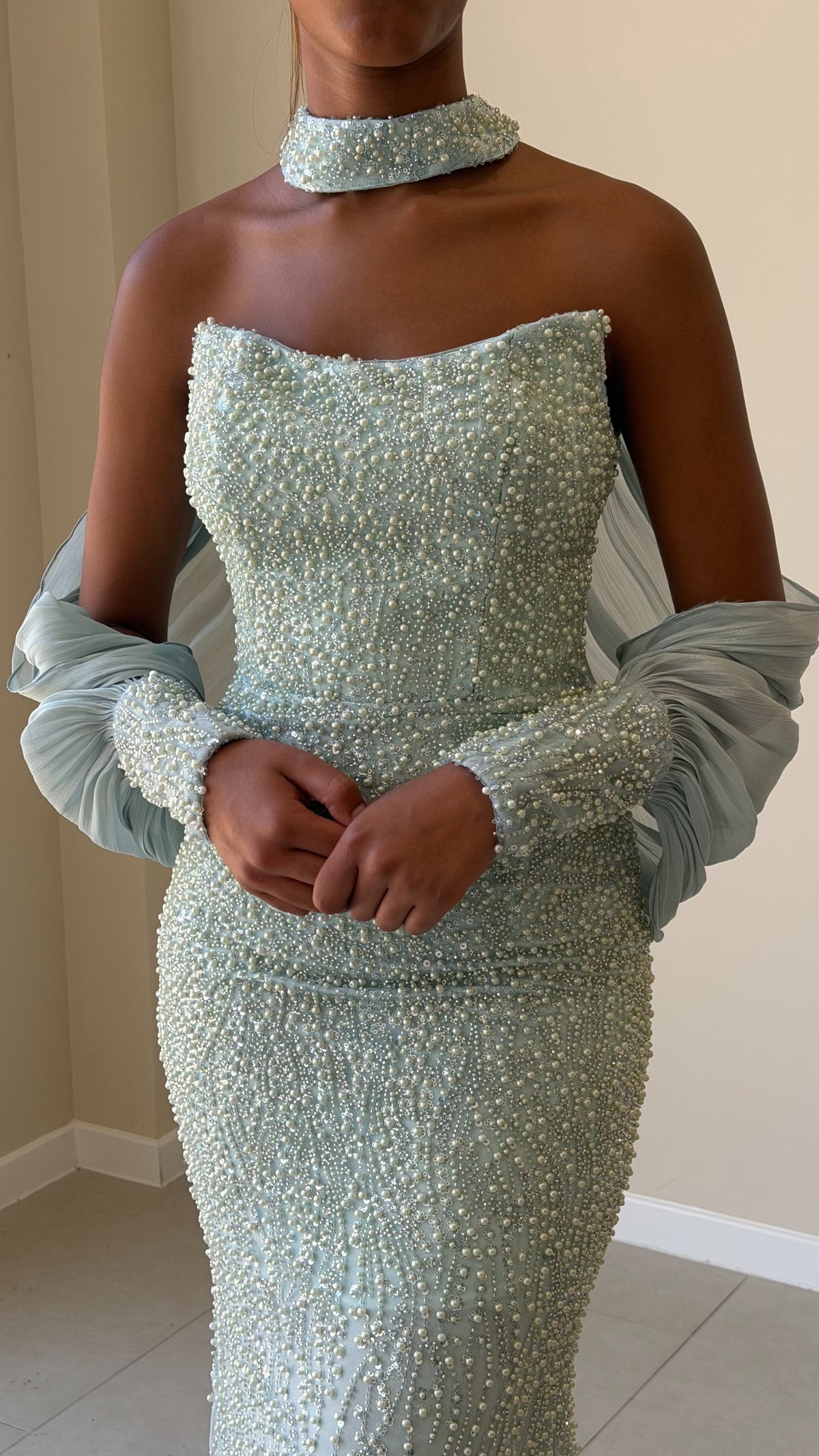 The Gulden Dress - Bleu céladon