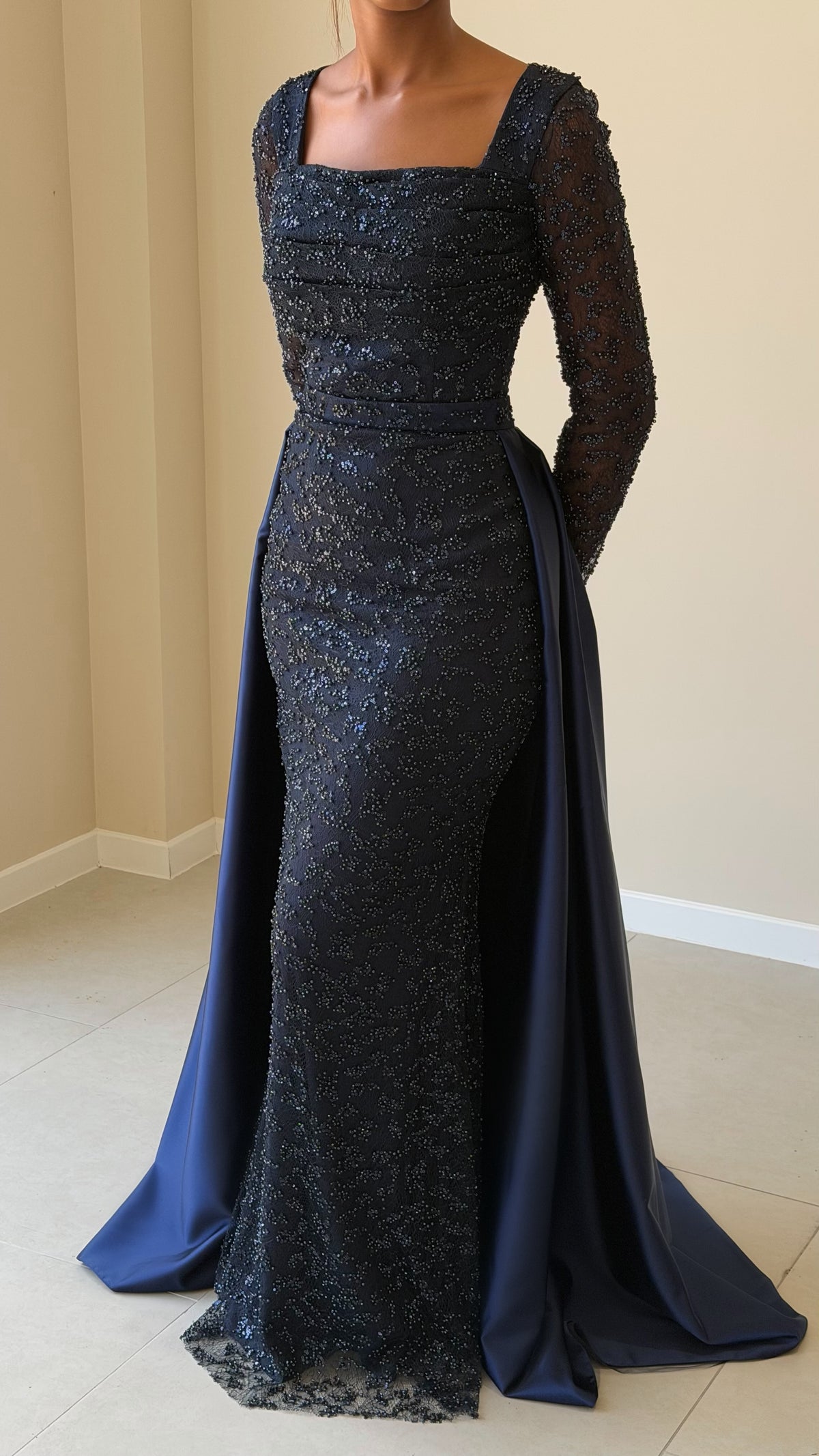The Pia Dress - Bleu marine
