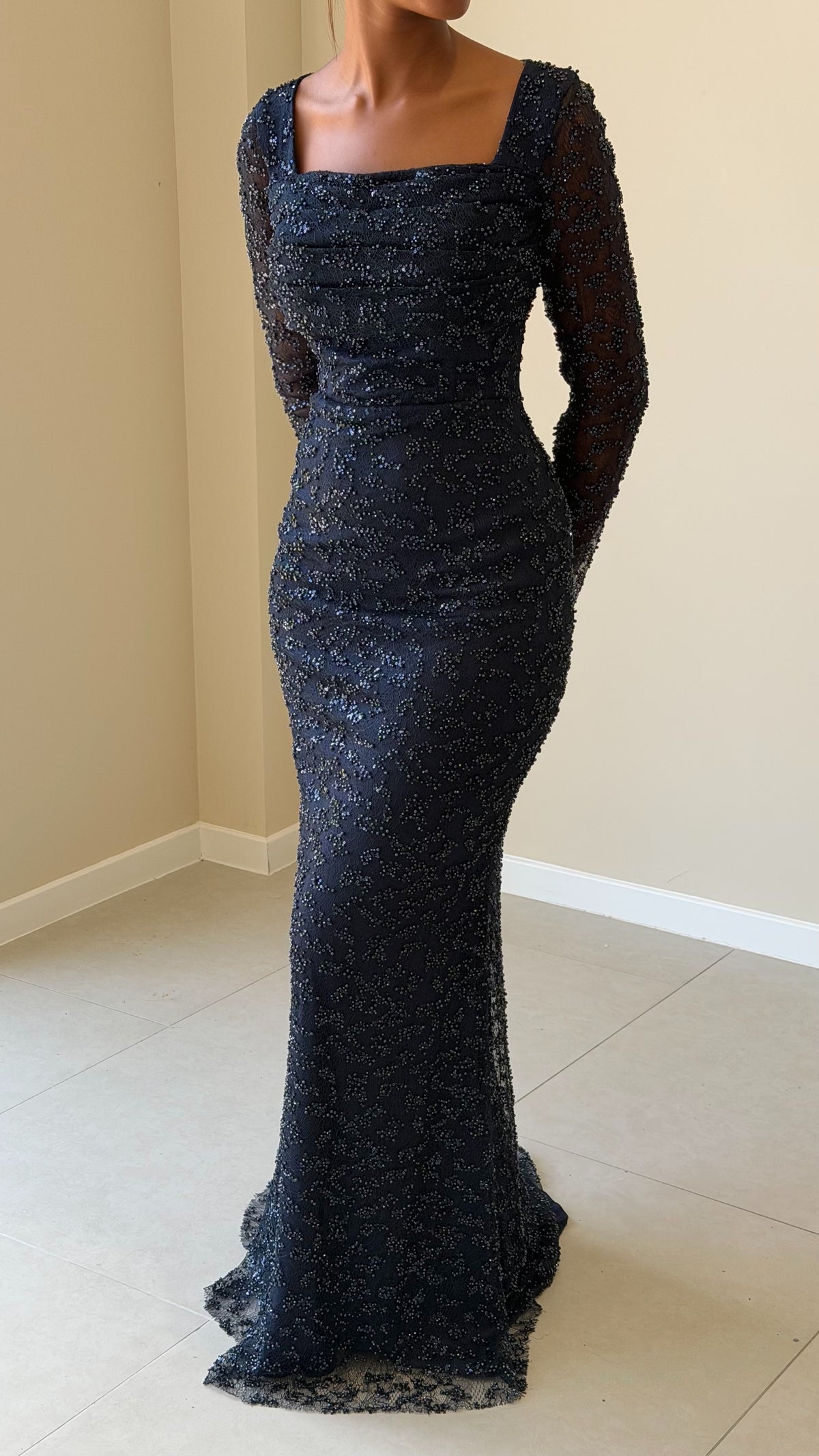 The Pia Dress - Bleu marine