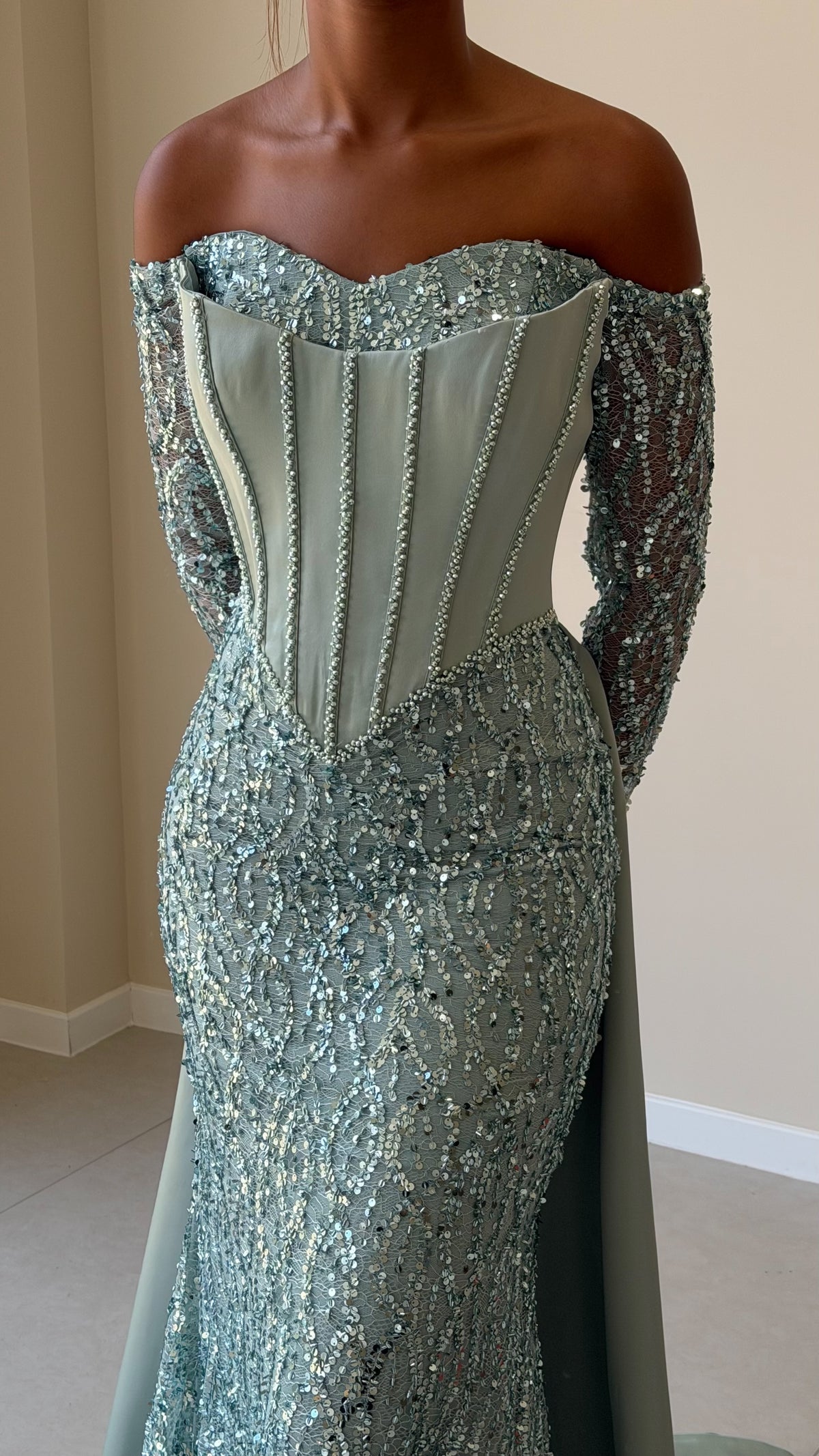 The Mevan Dress - Vert menthe