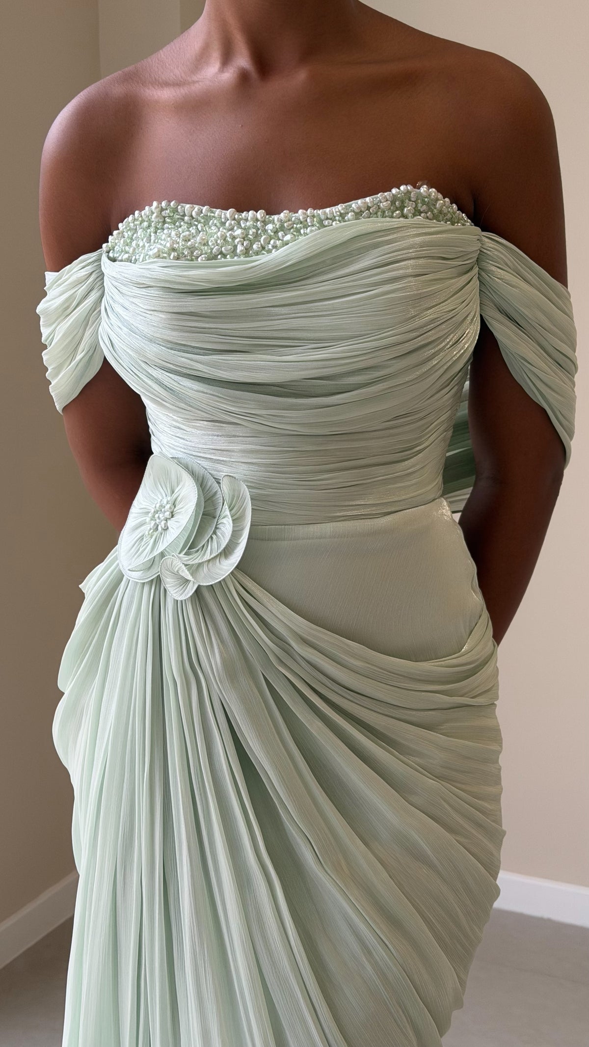 The Erell Dress - Vert sauge