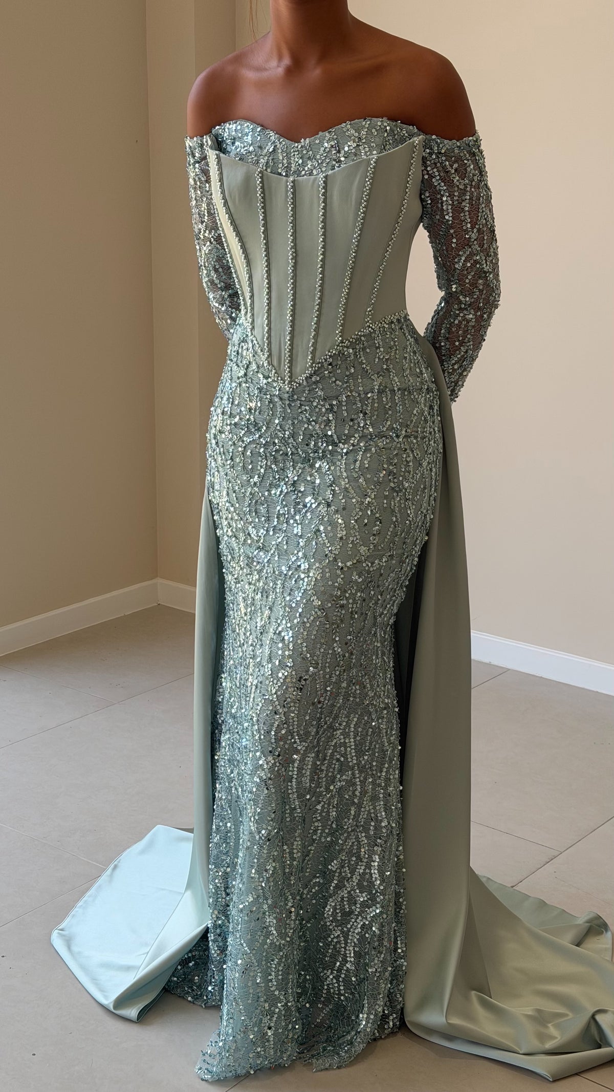 The Mevan Dress - Vert menthe