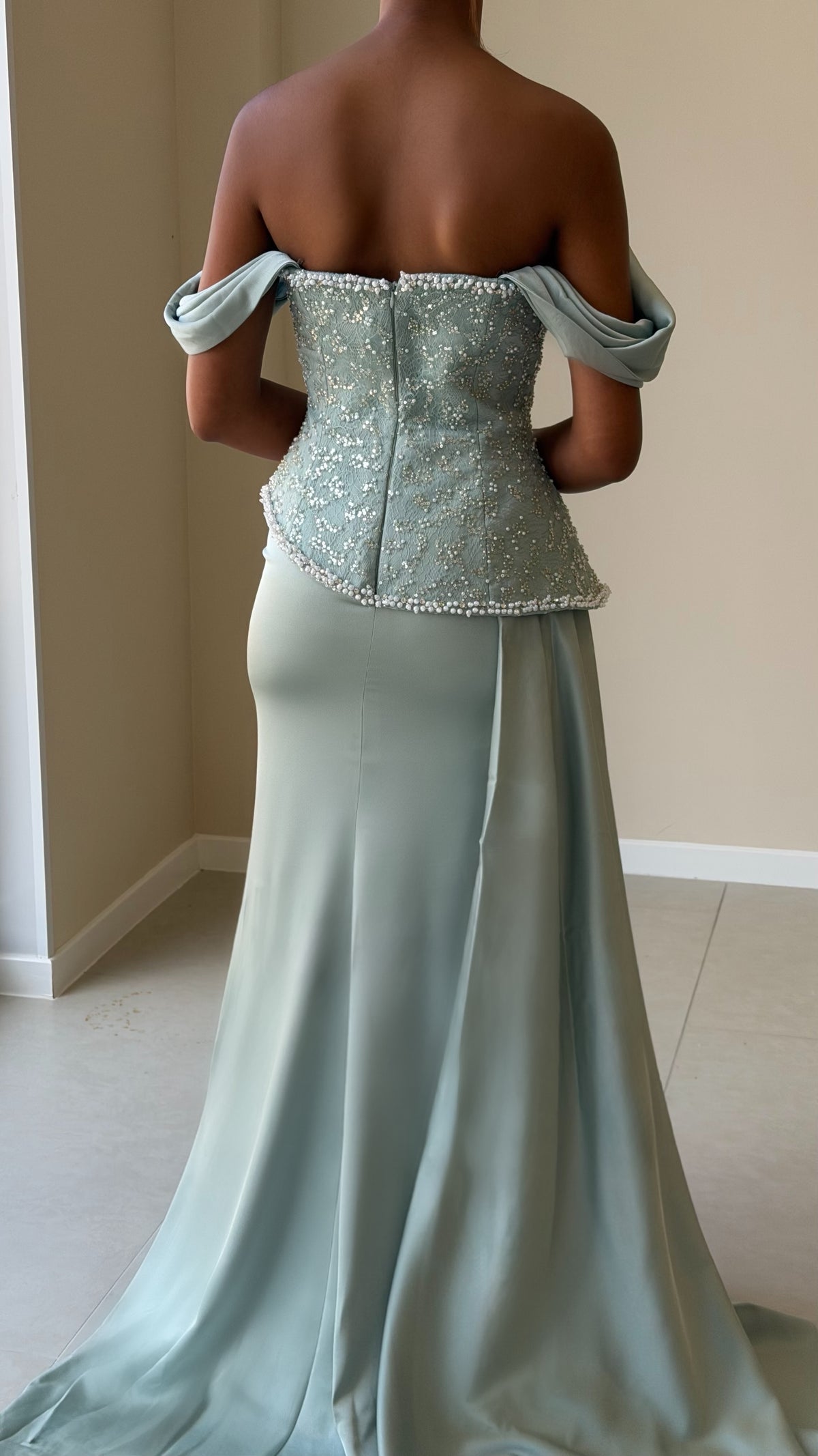 The Naïa Dress - Bleu céladon