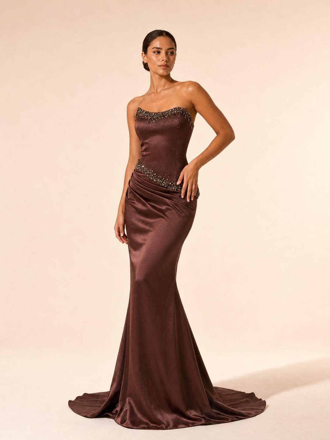 The Ajda Dress Marron
