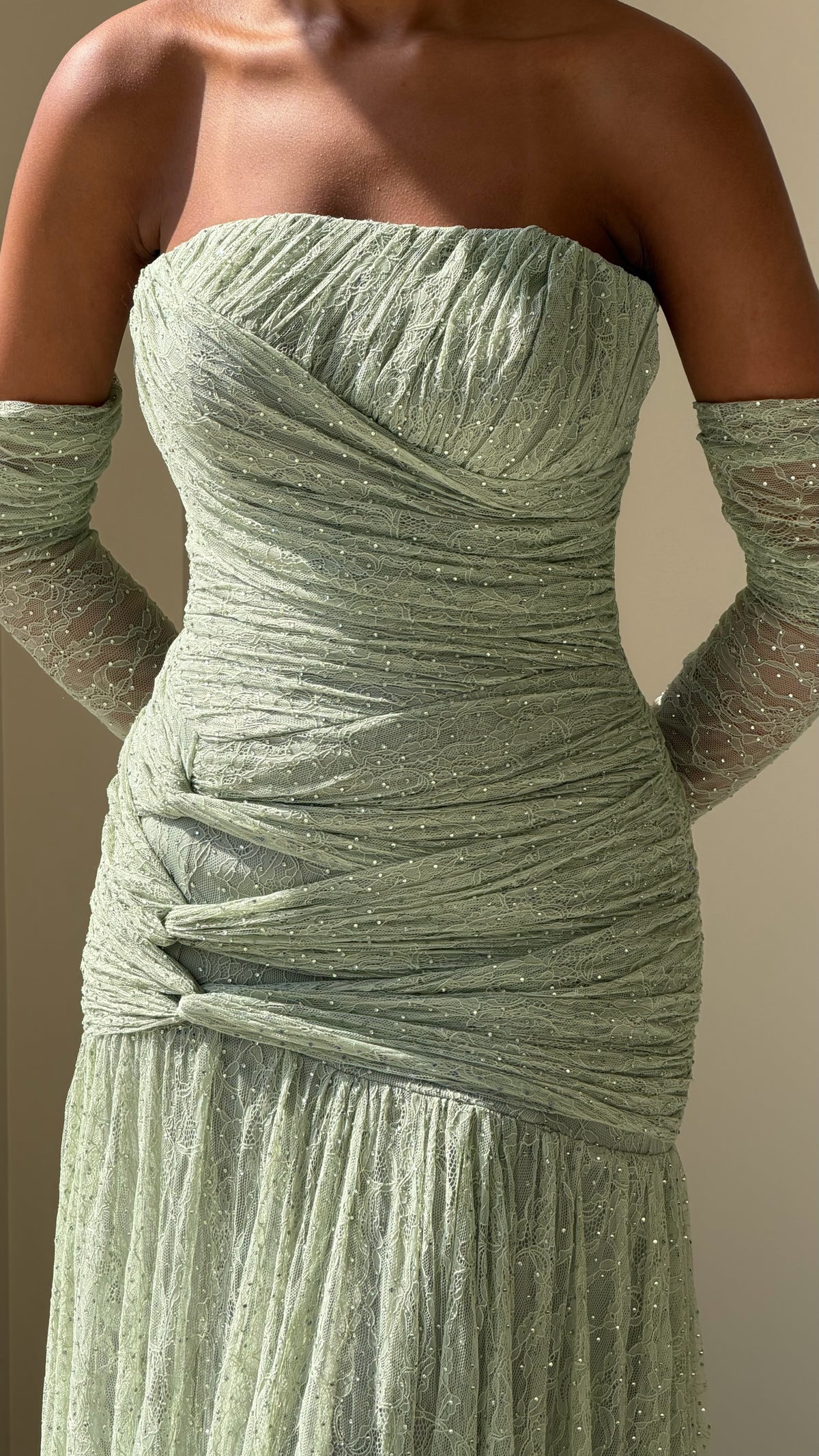 The Rosa Dress - Vert sauge