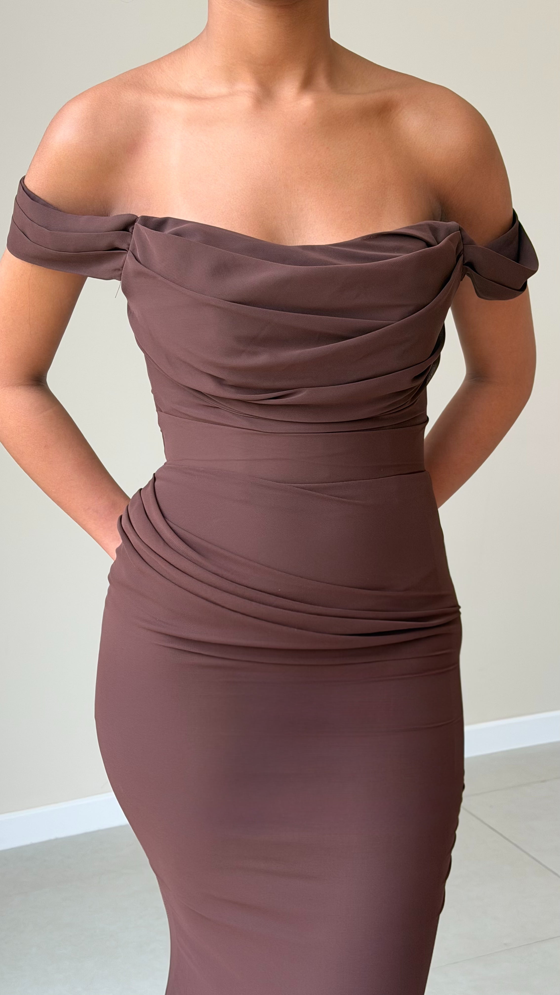 The Angel Dress - Marron