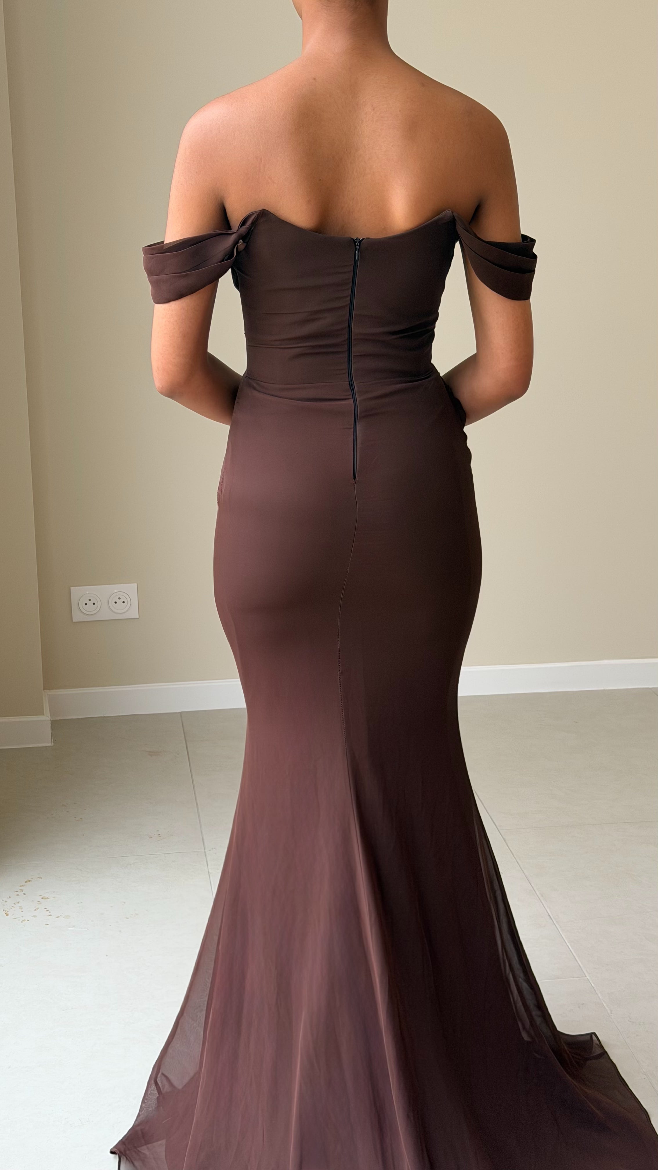 The Angel Dress - Marron