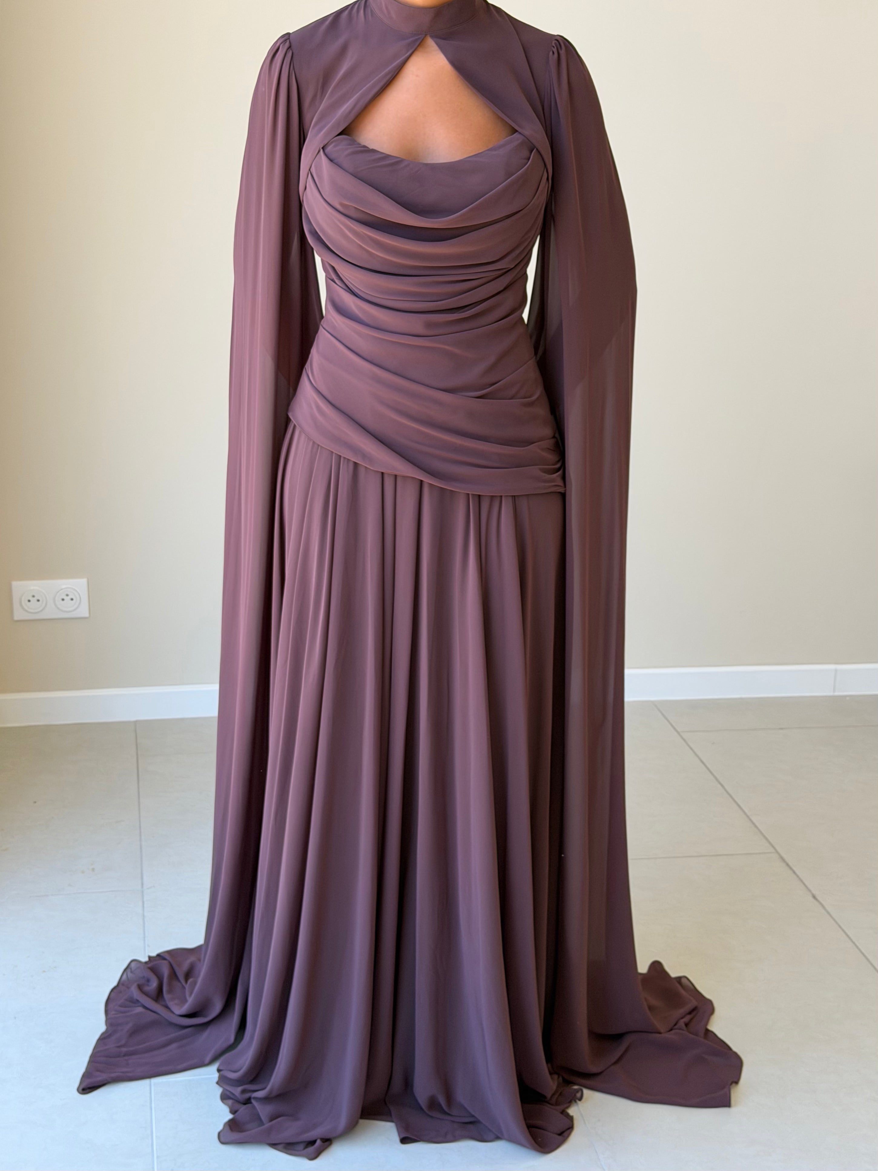 The Manel Dress - Marron