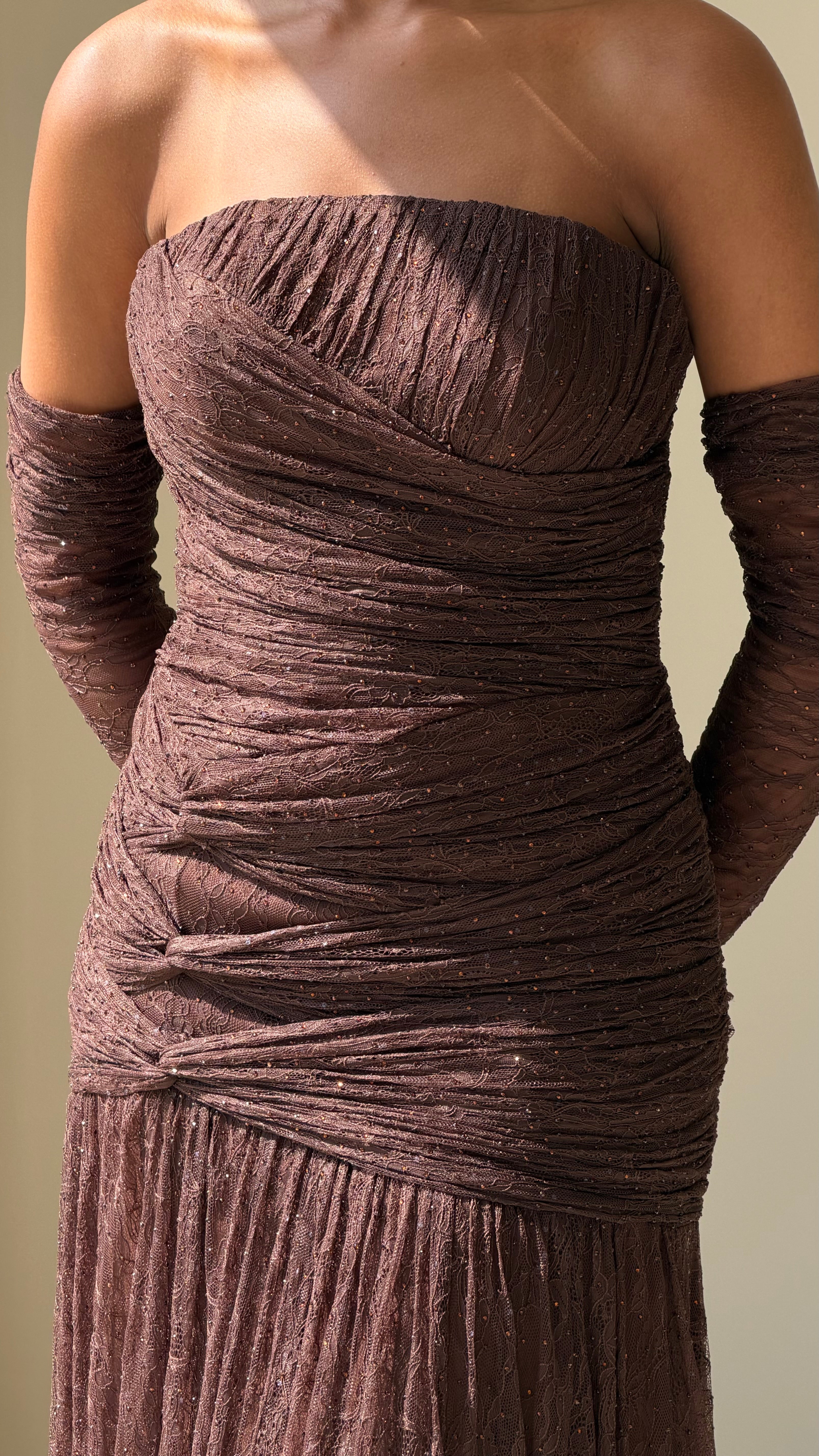 The Rosa Dress - Marron