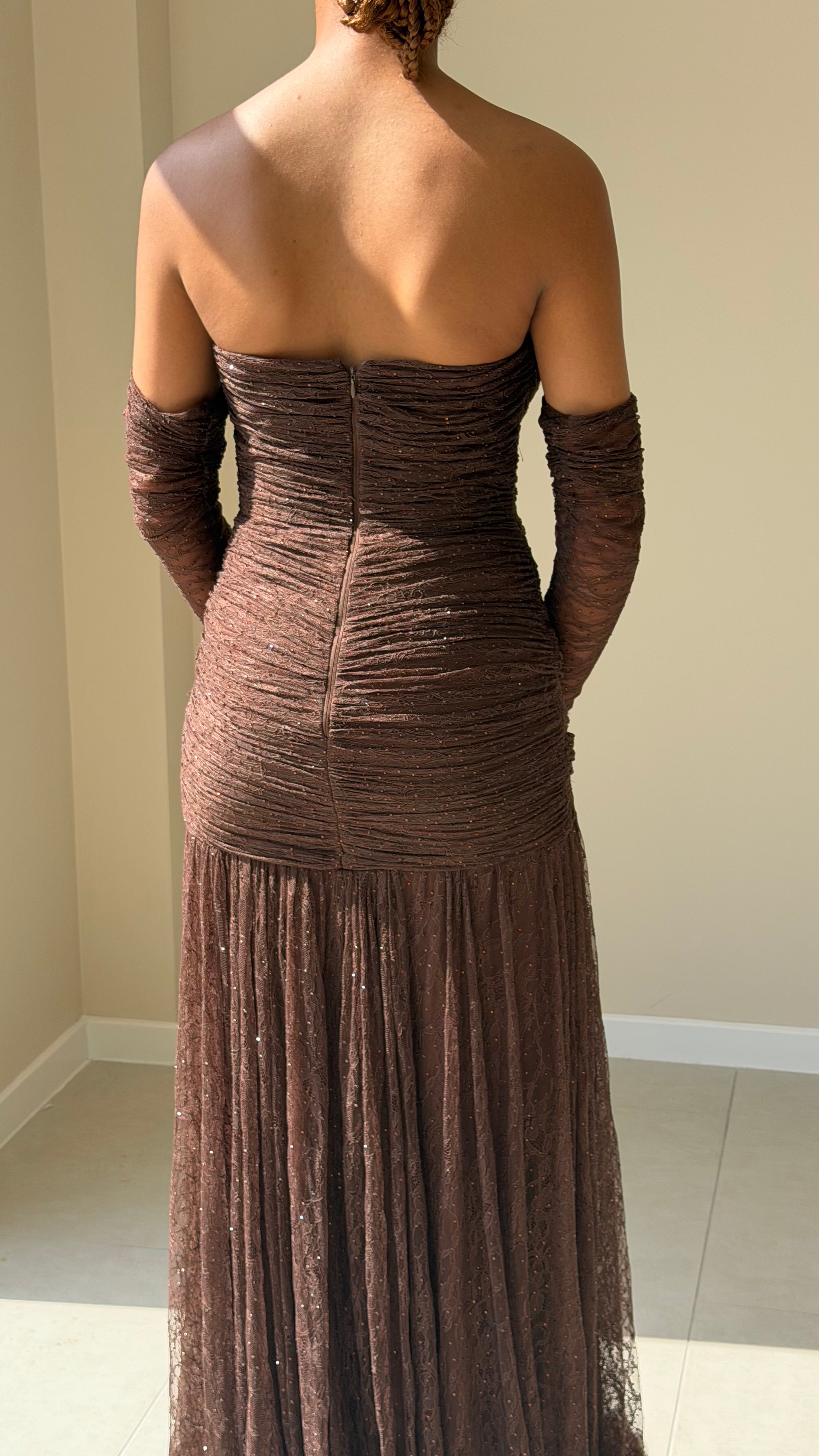 The Rosa Dress - Marron
