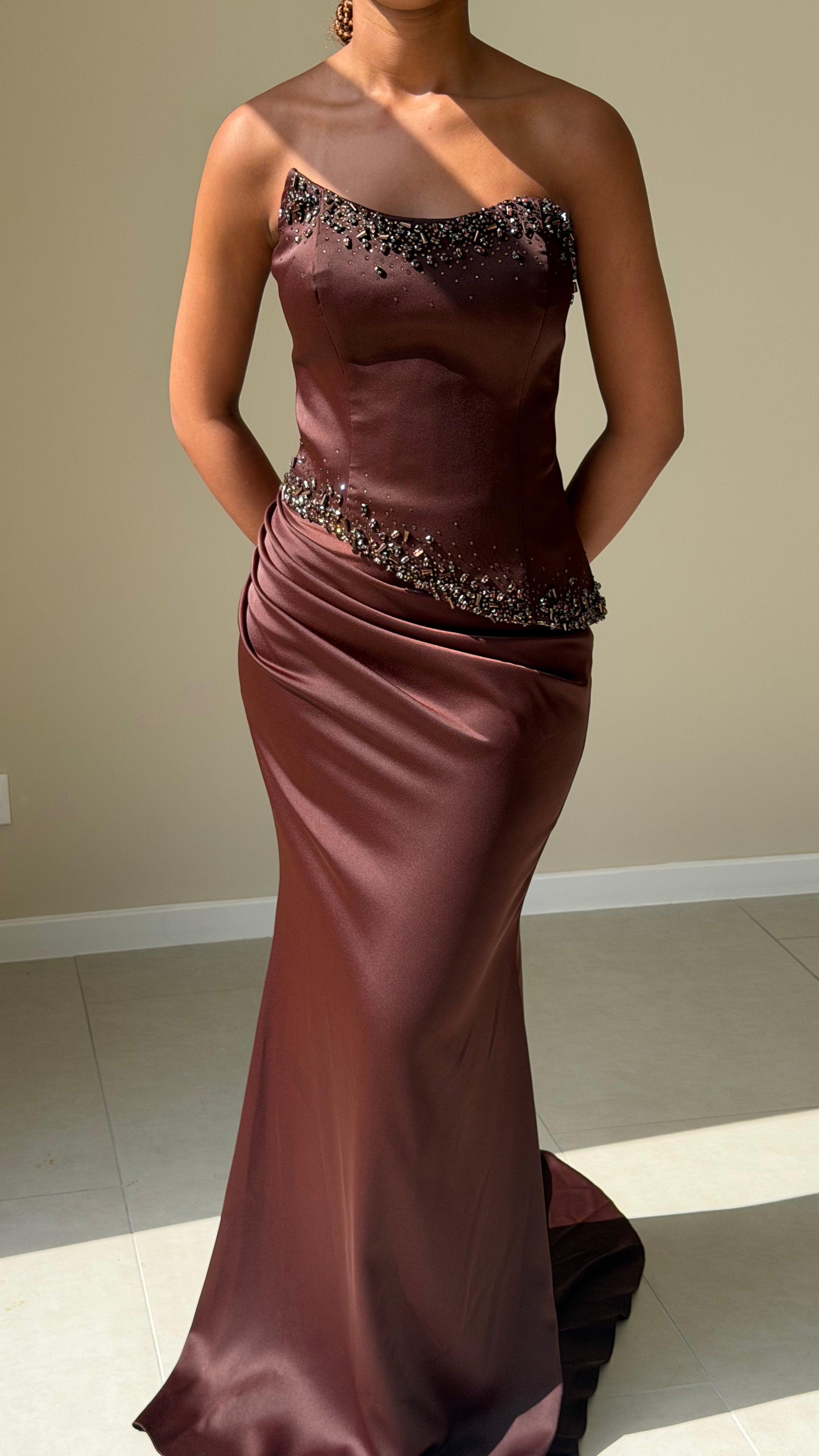 The Ajda Dress Marron