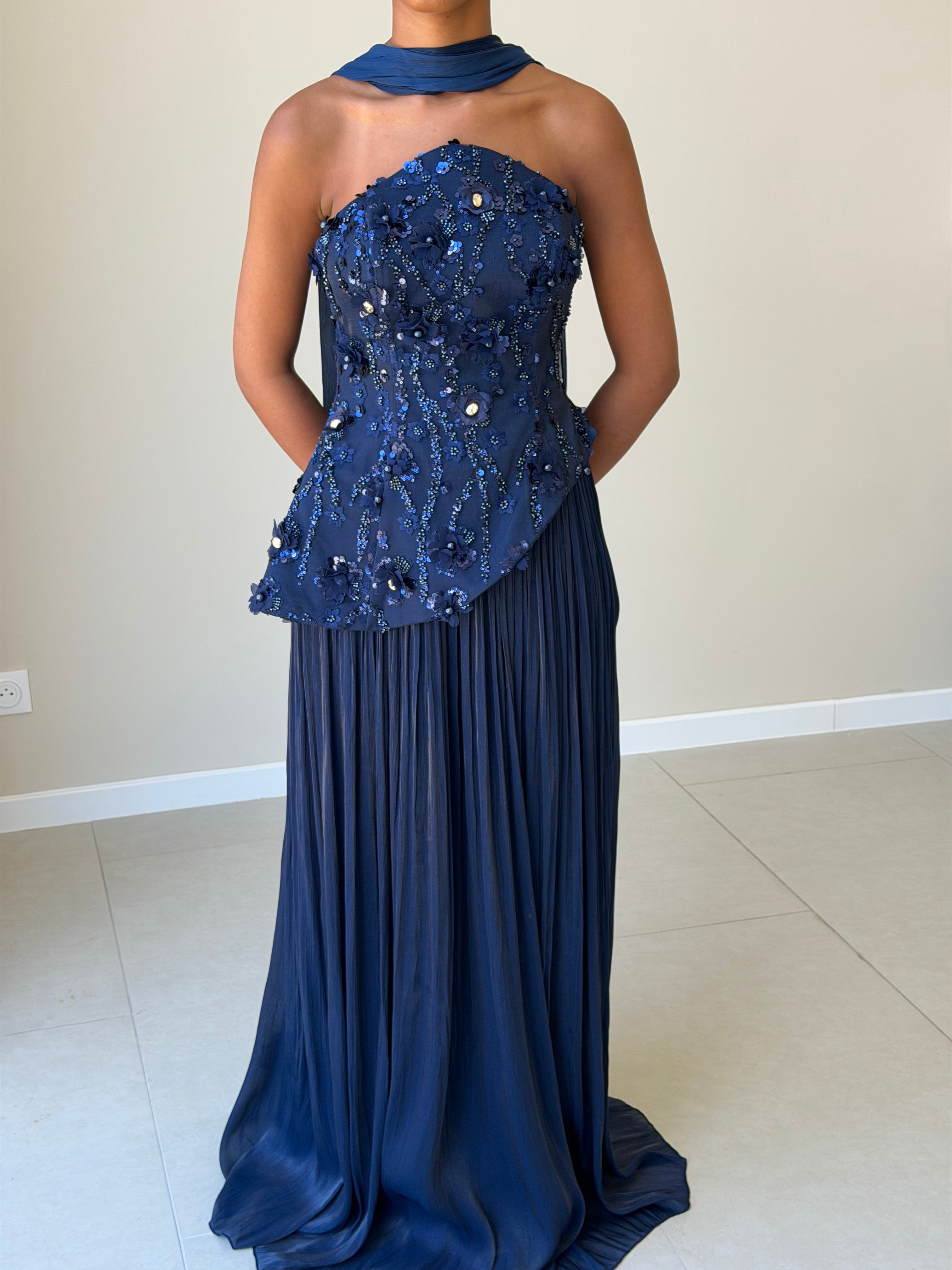 The Floly Dress - Bleu