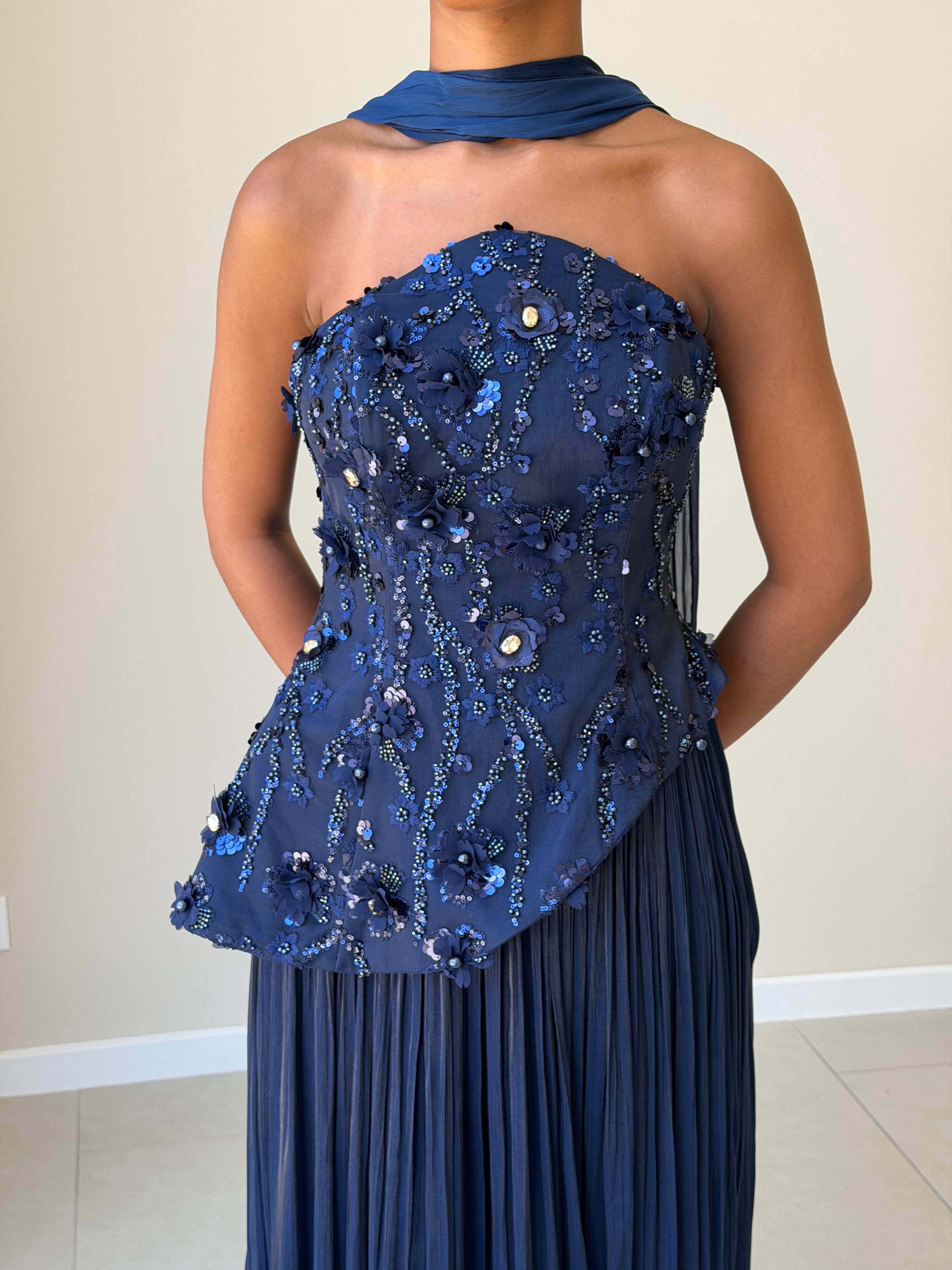 The Floly Dress - Bleu