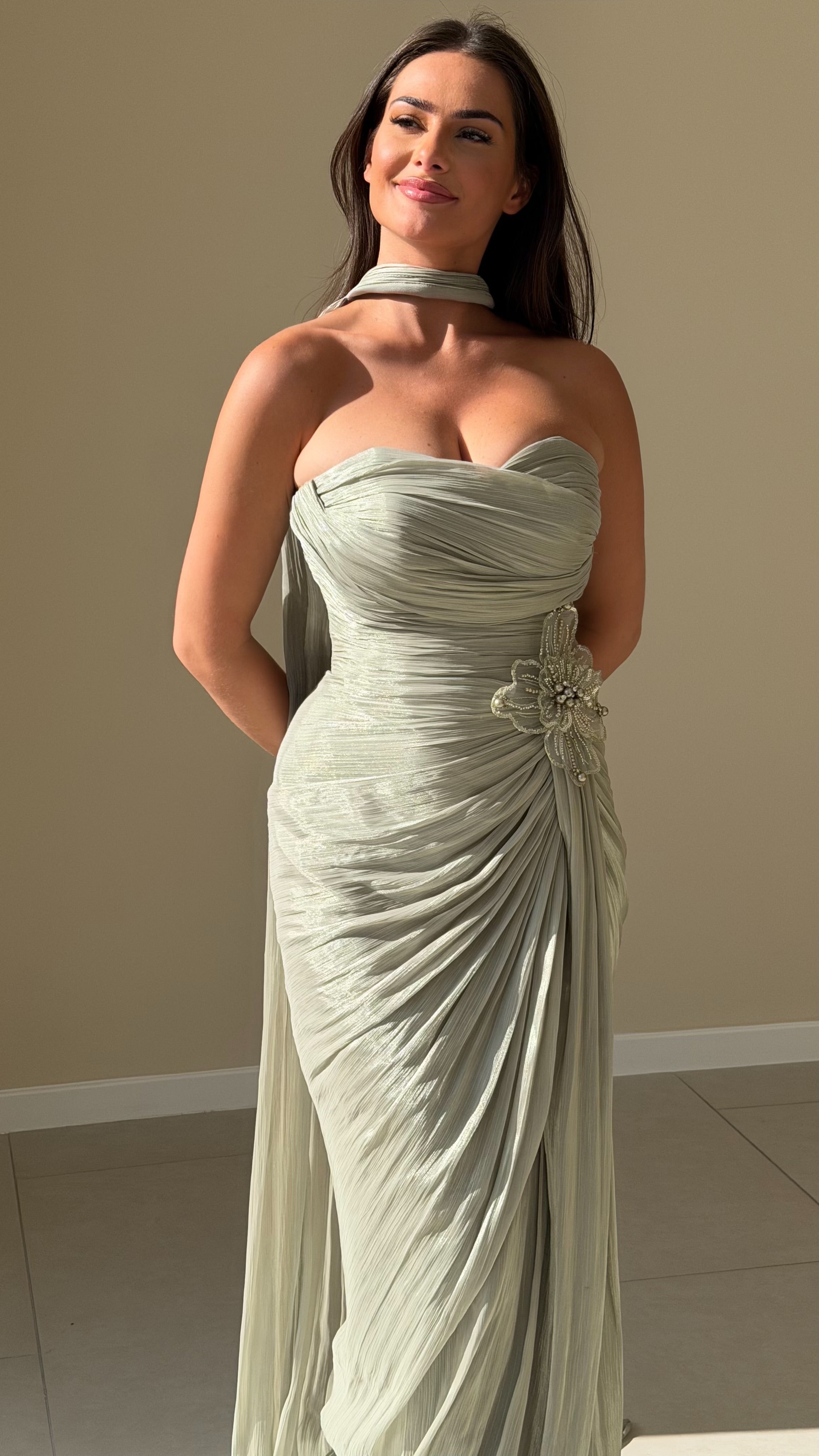 The Indila Dress - Vert