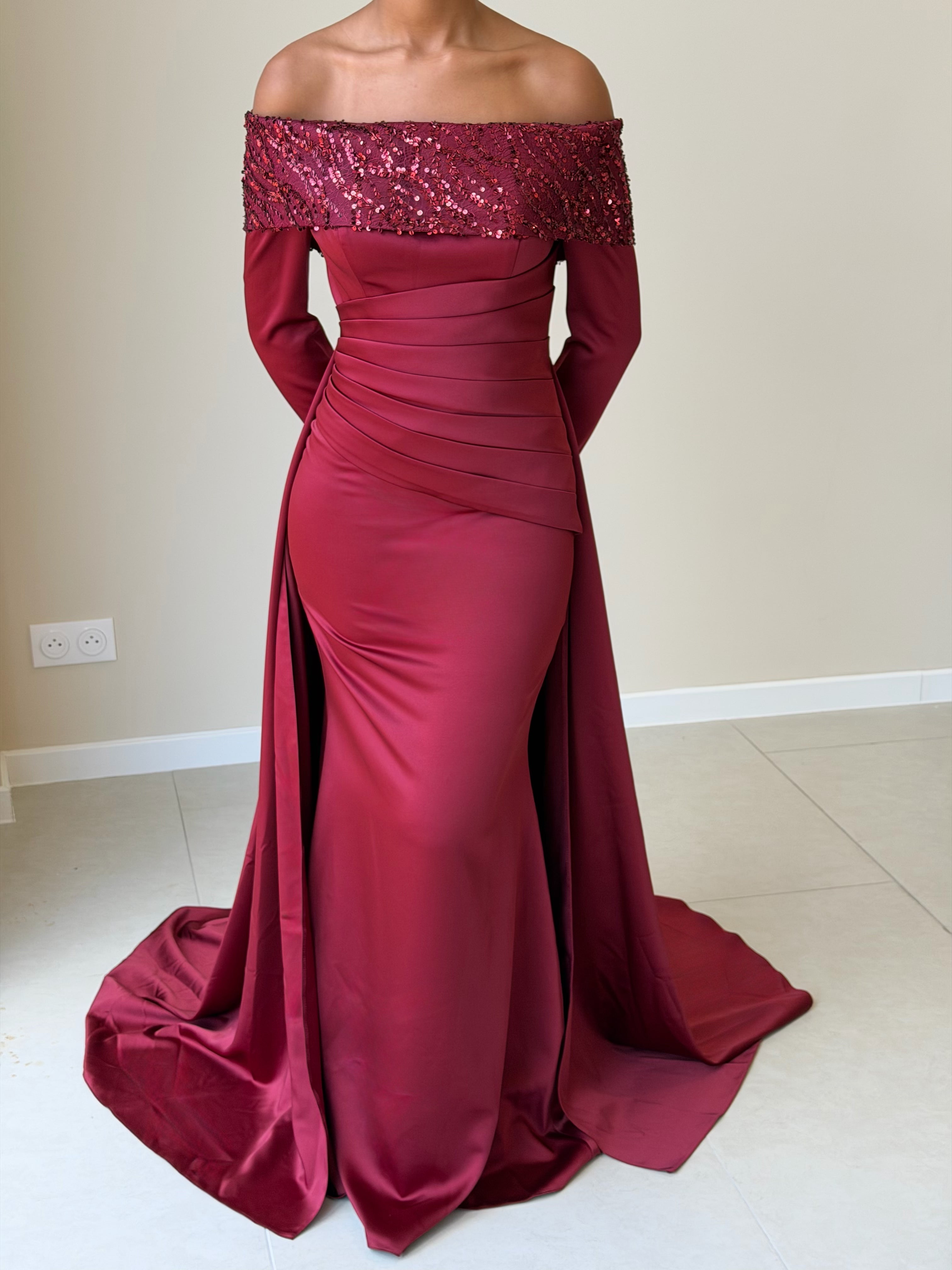 The Liana Dress - Bordeaux