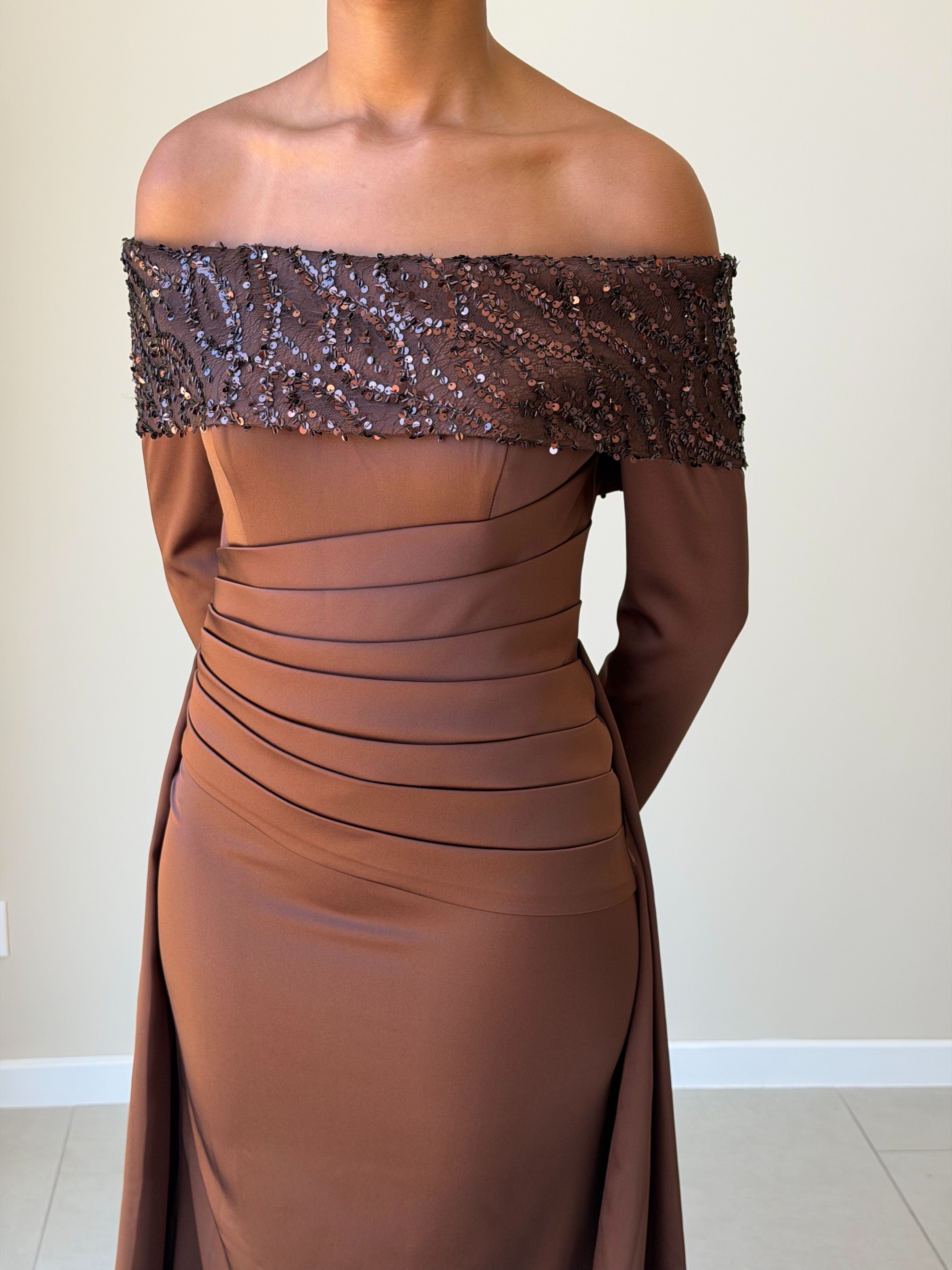 The Liana Dress - Marron