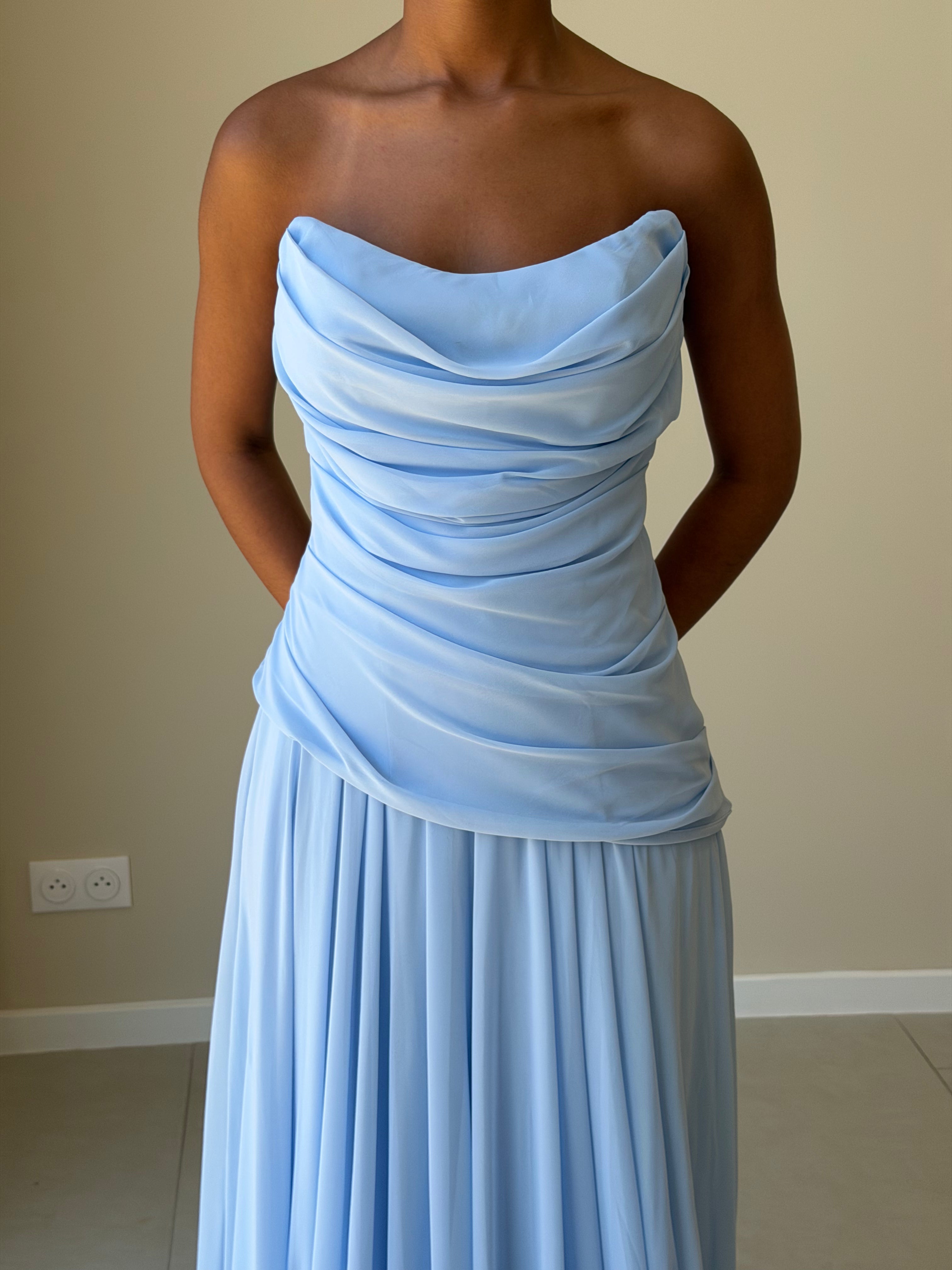 The Manel Dress - Bleu
