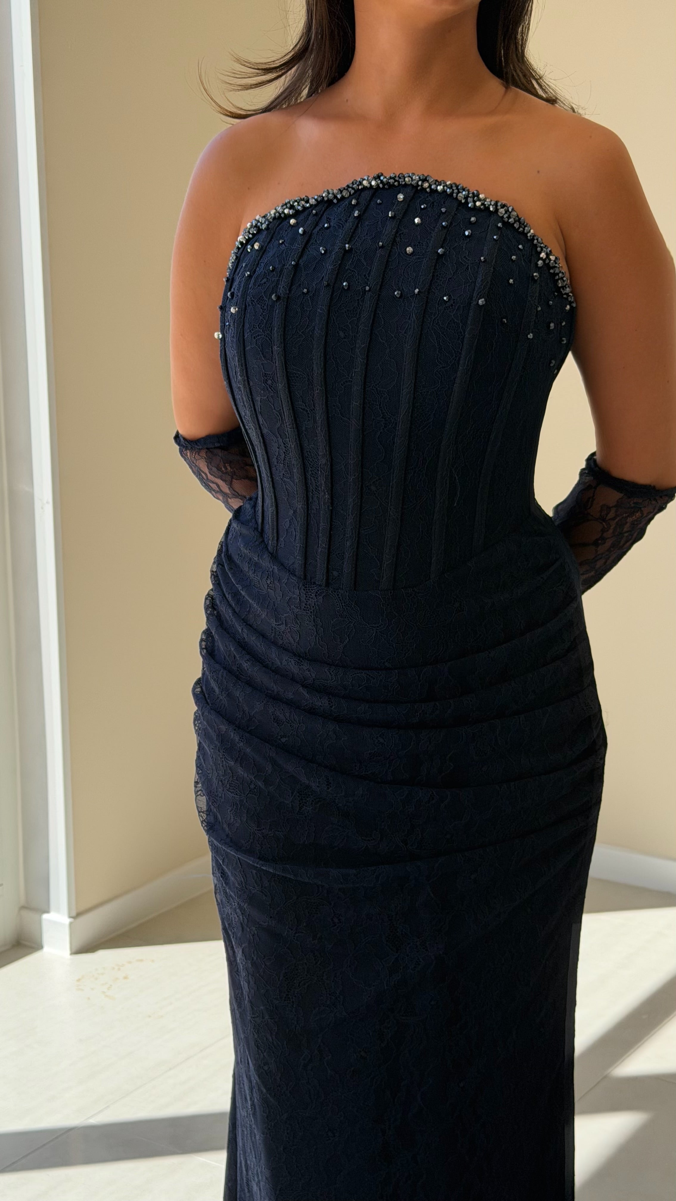The Nadia Dress - Bleu