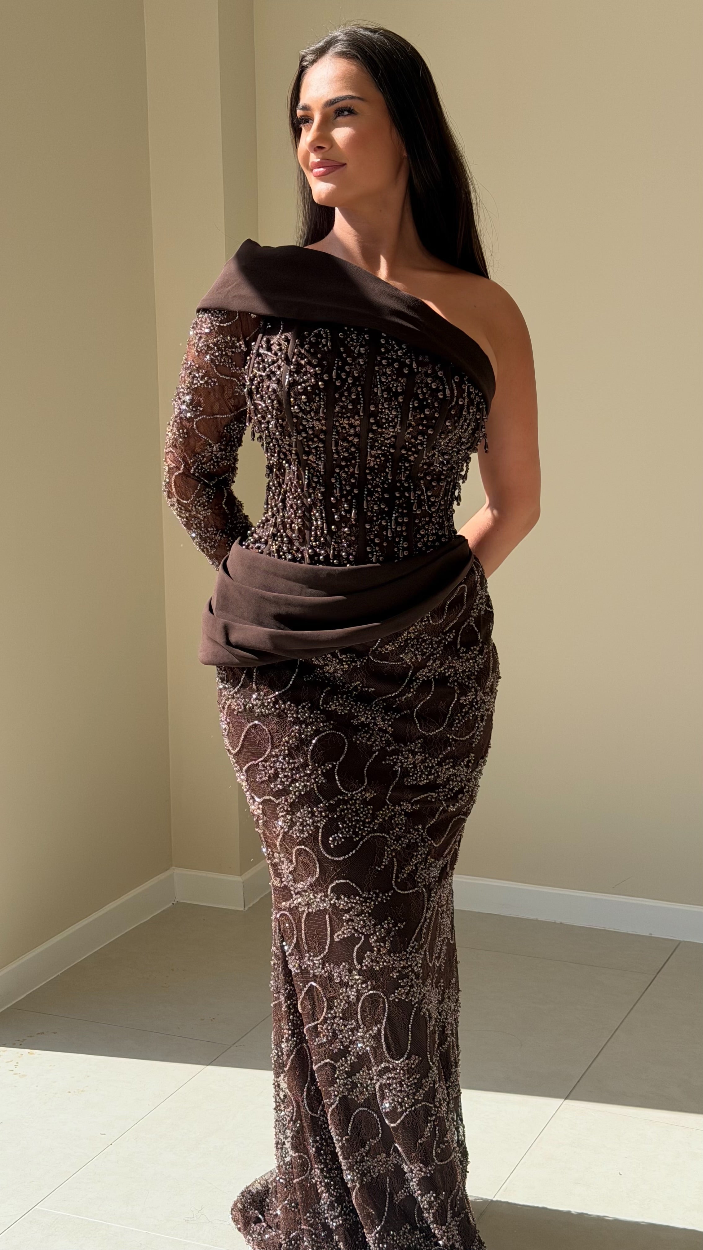 The Selma Dress - Marron