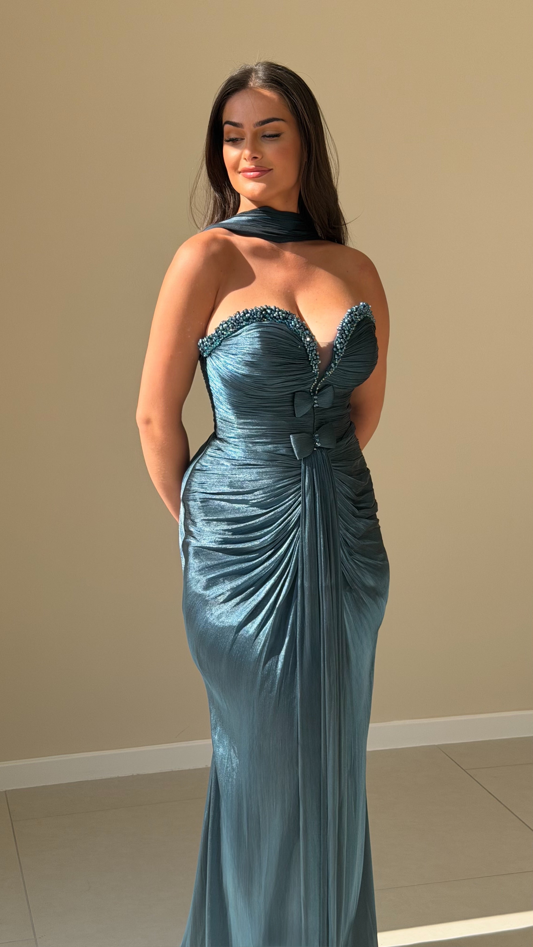 The Silky Dress - Bleu