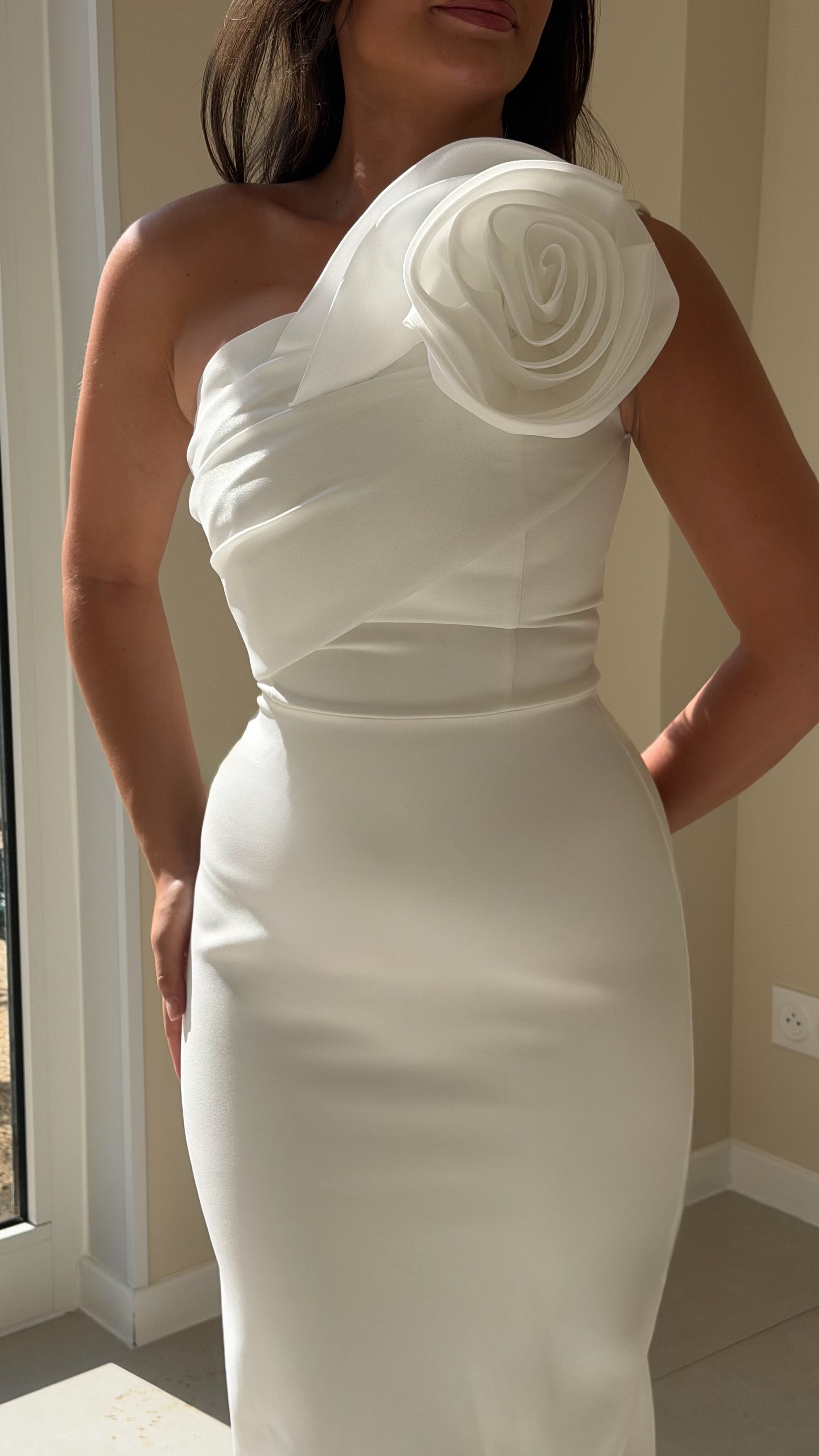 The Solina Dress - Blanc