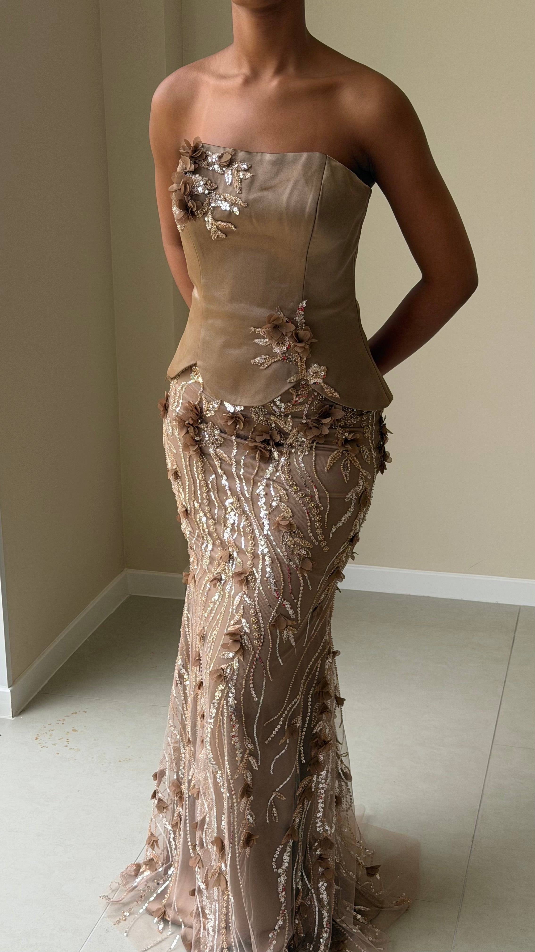 The Zeren Dress - Marron